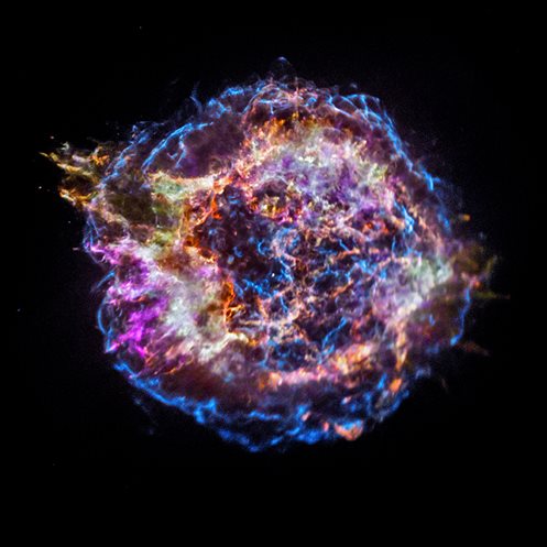Chandra&nbsp;image of Cassiopeia A supernova remnant&lt;br /&gt;Credit: NASA/CXC/SAO