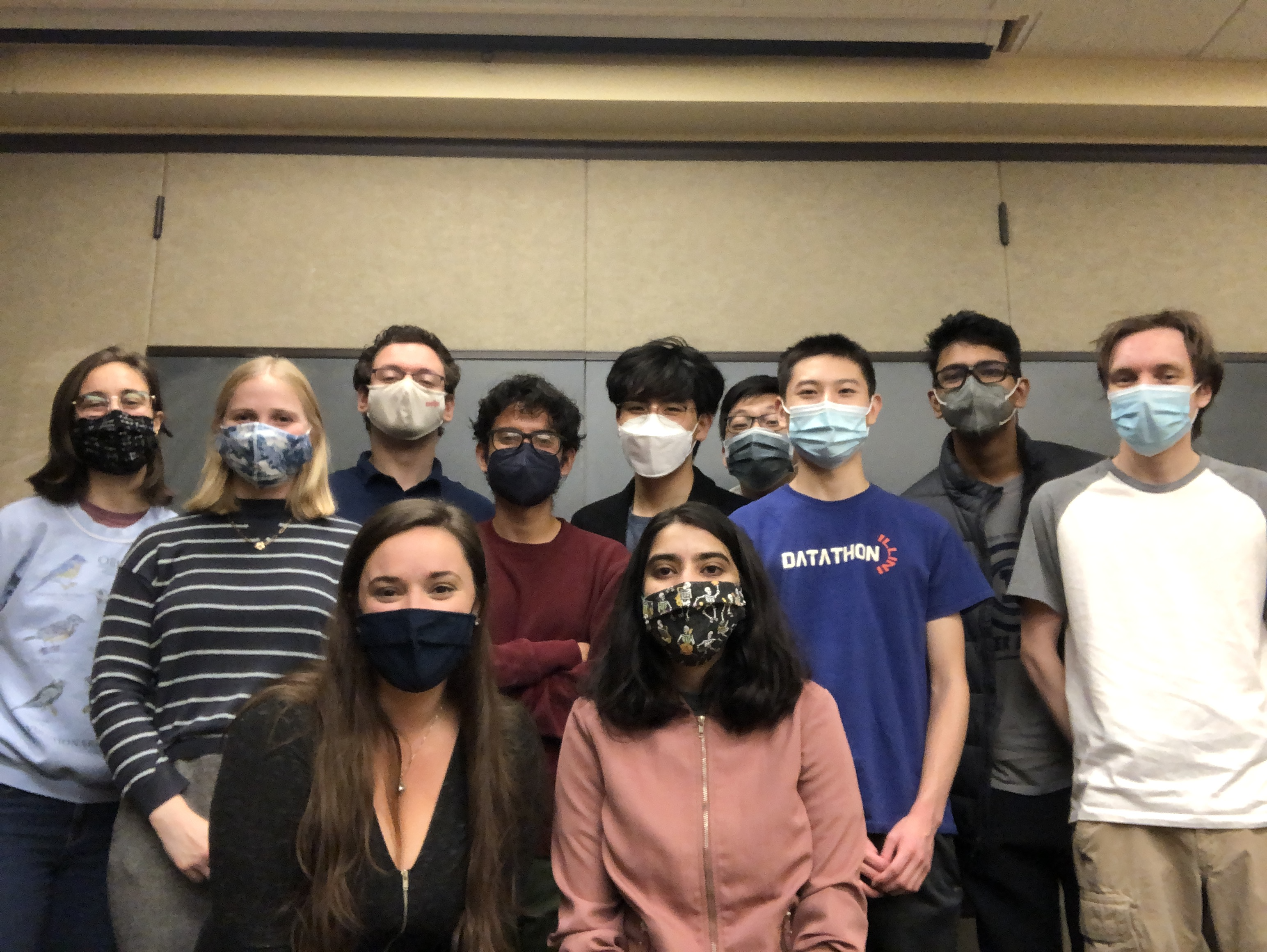 Members at our last general meeting of the semester Fall 2021. Pictured (left to right): &nbsp;Amanda, Chloe, Chris, Kristen, Nijaid, Henry, Sonali, ?, Roger?, ? , Alex.