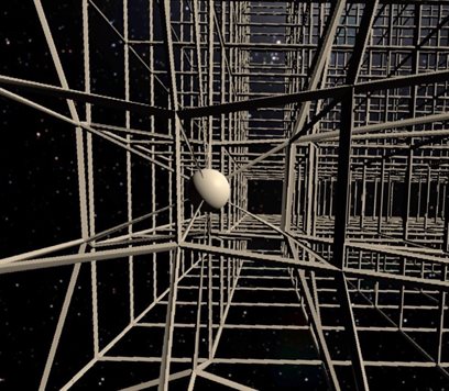 A visualization of gravity as a curvature of spacetime. Image credit: T. Pyle, Caltech, MIT,&amp;nbsp;LIGO Lab.