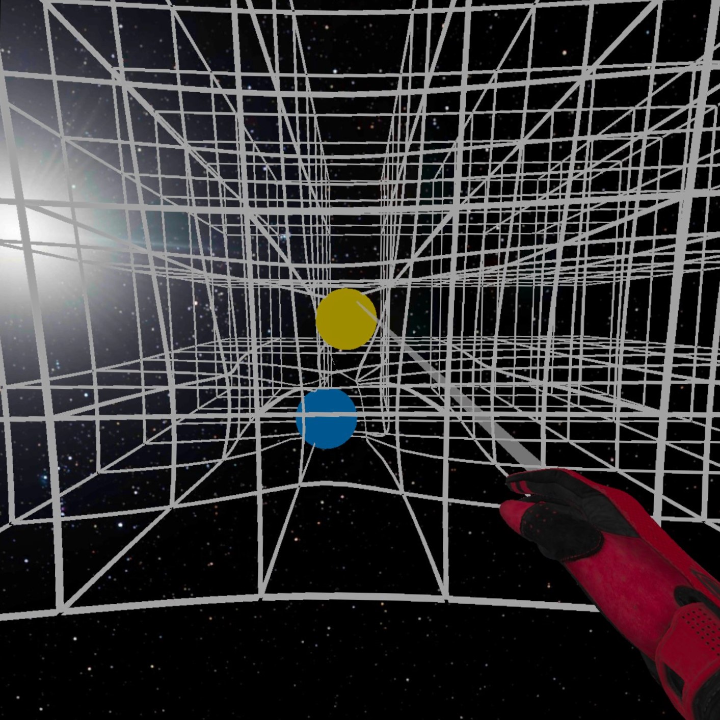 A visualization of gravity as a curvature of spacetime. Image credit: T. Pyle, Caltech, MIT,&amp;amp;nbsp;LIGO Lab.